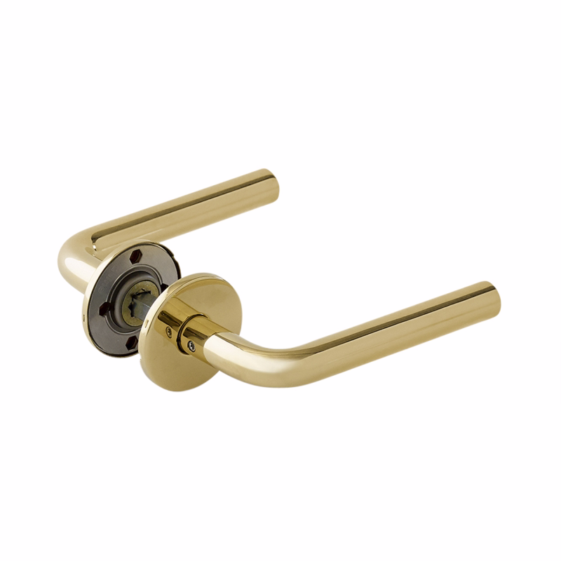 Dørgreb mess L-form Ø16 massiv cc30, 33-59