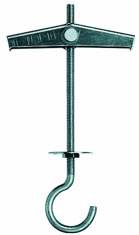 Kipdybel med fjeder, med krog, 3x80mm, á 25 stk