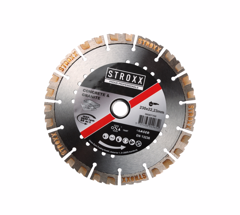 Diamantklinge concrete + granite åben 230x22,23 mm
