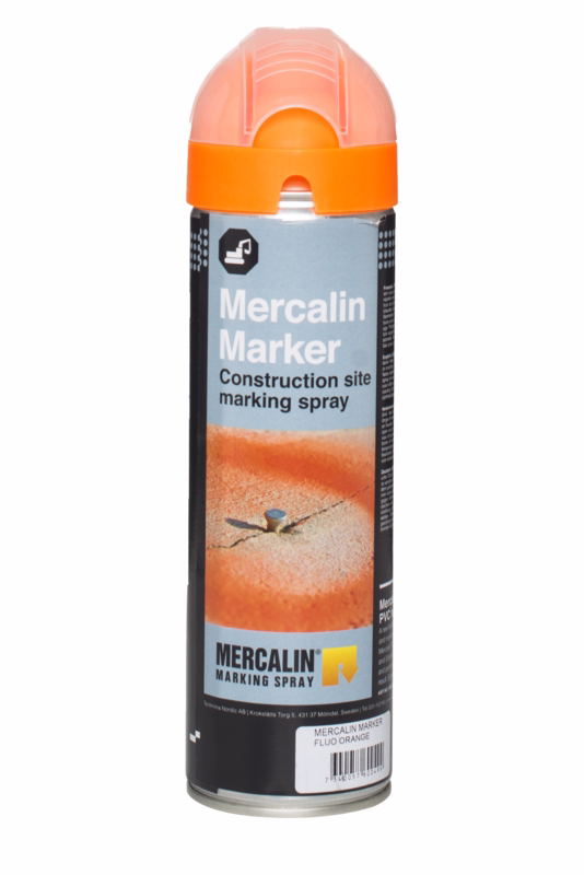 Markeringsspray Mercalin flour orange 500 ml