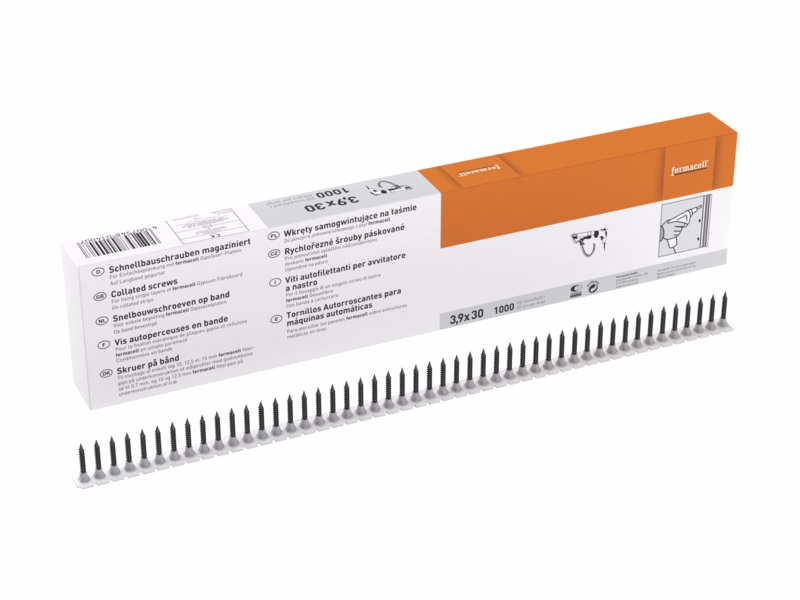 Gipsskrue Fermacell, til Fibergips 3,9x30mm Bånd