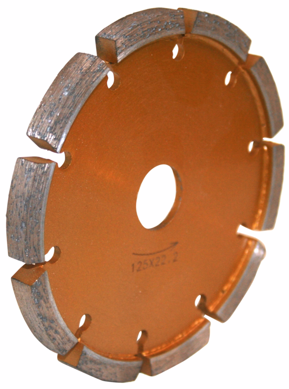 Fugefræseklinge 125mm, 8mm t/Hårde materialer