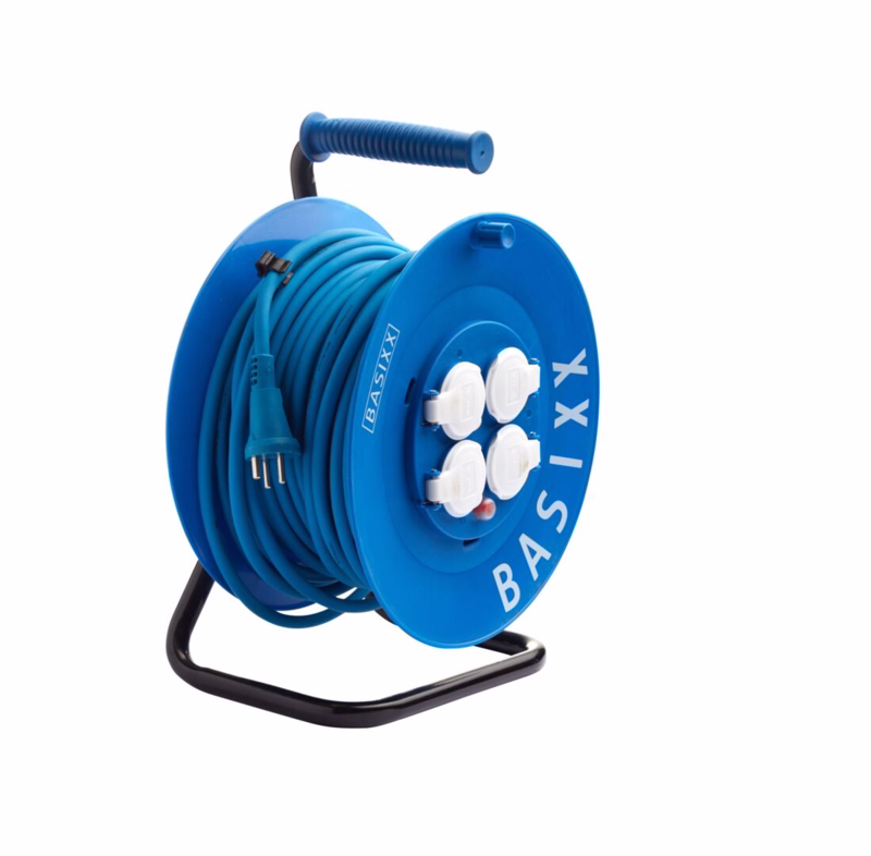 Kabeltromle 40 m, m/jord, 4 udtag