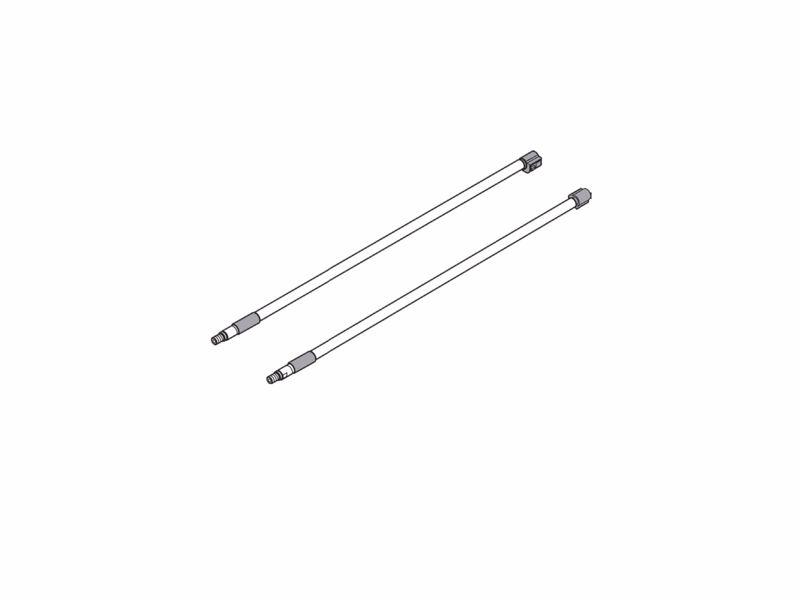 Rælingsstang Tandembox+ t/450mm, pak á 2 stk