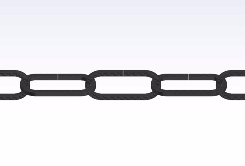 Pyntekæde antik-messing 2,0mm a 3m