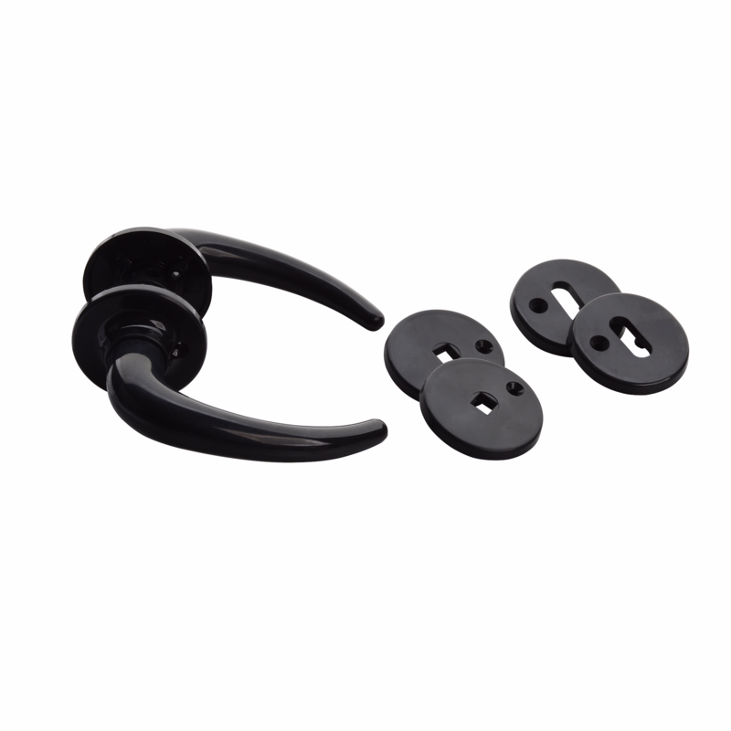 Dørgreb plast sort Coupe Ø21 klips cc30, 35-40 4304