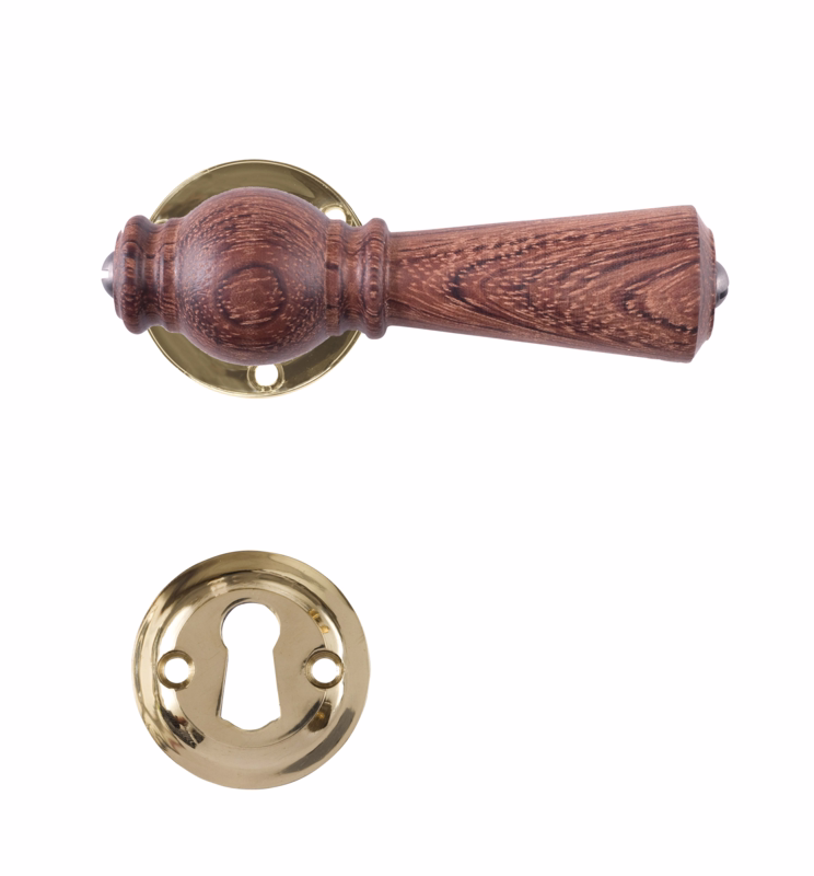 Dørgreb bubinga Almue 670 m/mess roset Ø50 Østerbro