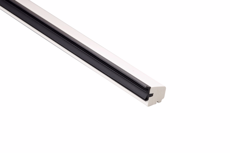 Glasliste hvid 16,4x13x2500mm