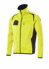 Mascot - Flour. Fleecetrøje m/lynlås 19403 Gul/Sort