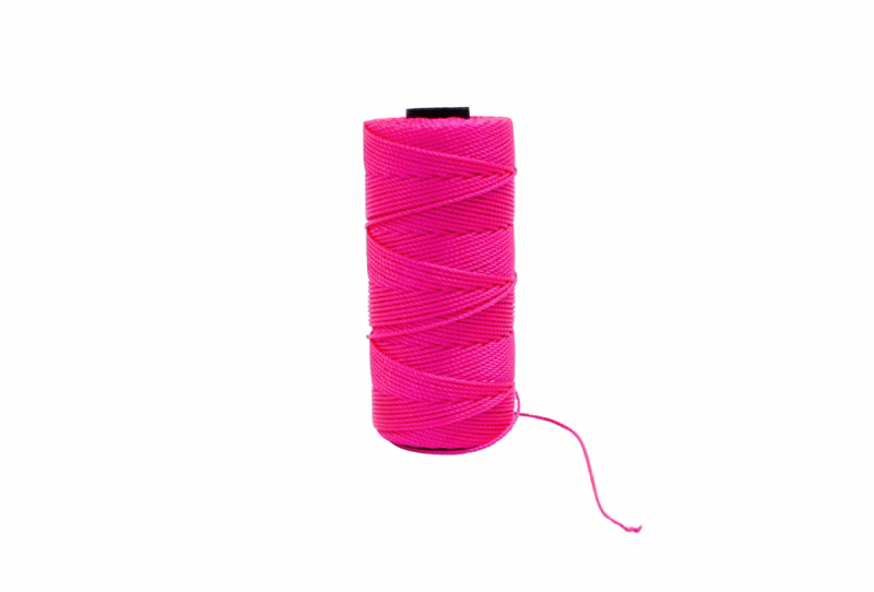 Mursnor nylon pink flettet 1,5mm x 220m