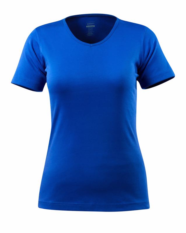 T-shirt V-hals Dame Nice Kobolt Str. M