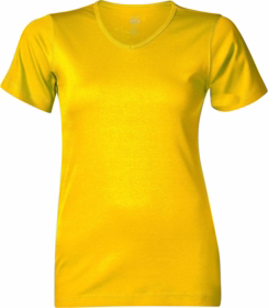 Mascot - T-shirt V-hals Dame Nice Solgul