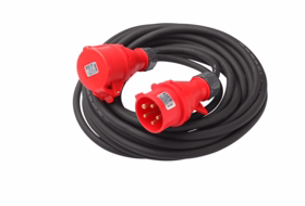 BASIXX - CEE forl.kabel, 3 fas, 16A, fasev, stikprop og forl.led, 10m