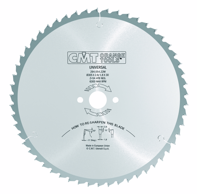 Rundsavklinge Ø260x2,5x30 mm, Z60 W NEG