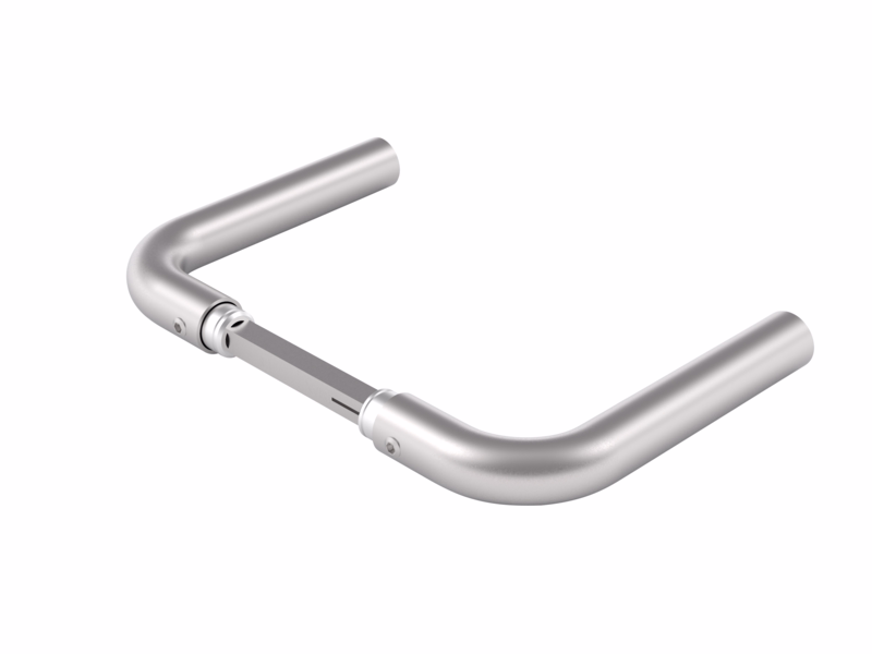 Dørgreb RS L-form Ø18 u/roset 65-89 7021.00CD 