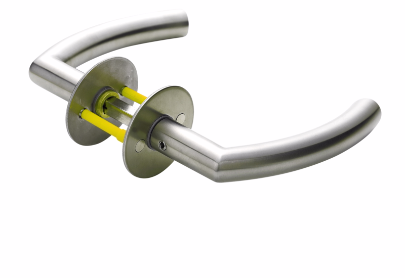 Dørgreb RS F-form buet Ø18 massiv cc30, 65-89 7060.04CD