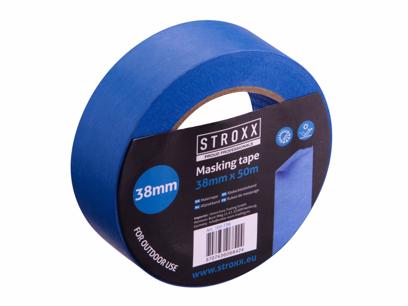Malertape, UV, udendørs, 50x 25mm