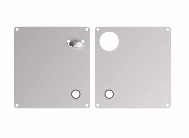 Faconskilte RS 172x160x2mm vrider/cylØ40 V cc105mm 7385.01