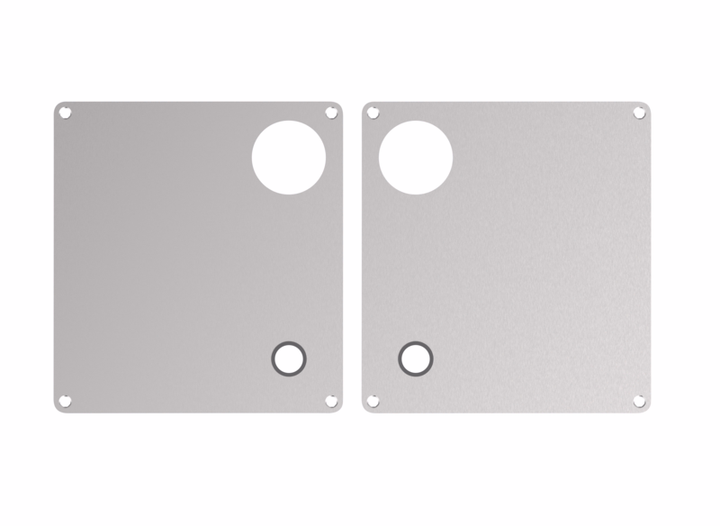 Faconskilte RS 172x160x2mm cylØ40 cc105mm 7385.02