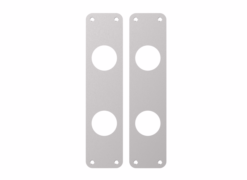 Langskilte RS 250x60x2mm 2xØ40 cc105mm 7330.02