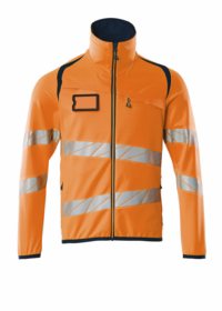Mascot - Fleecetrøje 19103 Hi-vis orange/mørk marine