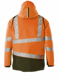 Mascot - Vinterjakke 19335 Hi-vis orange/mosgrøn