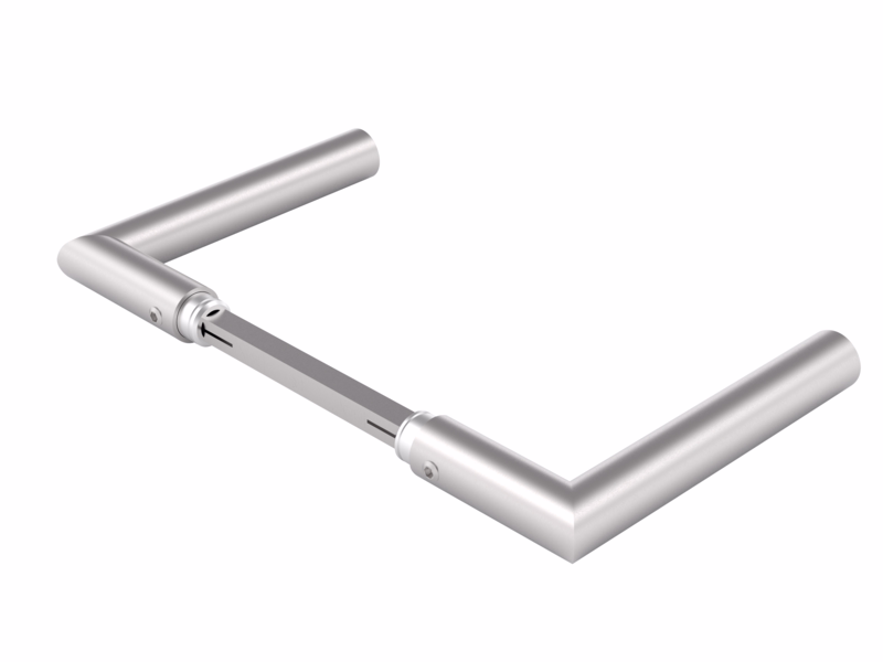 Dørgreb RS F-form Ø18 u/roset 40-65 7024.00AB