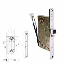 Assa Abloy - Magnetlås EL582 d50 enkelt falle H/V 12-24V