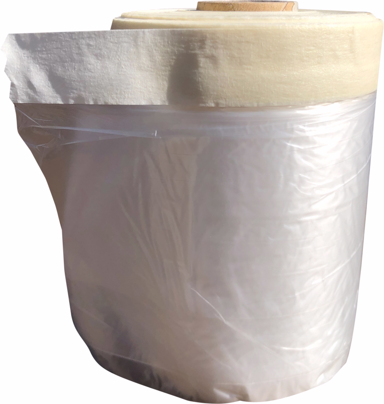 Afdækningsplast m/tape 550mm x 33m