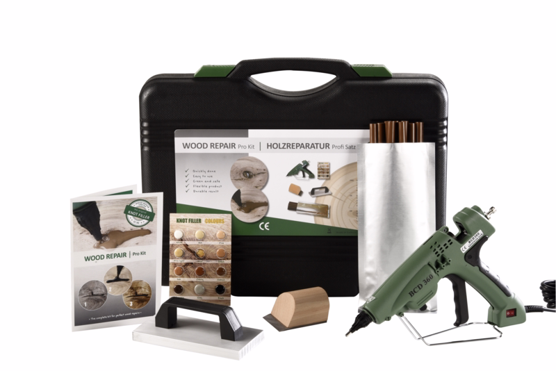 Træreparationssæt PRO (Stort) m/ industripose knastfyld
