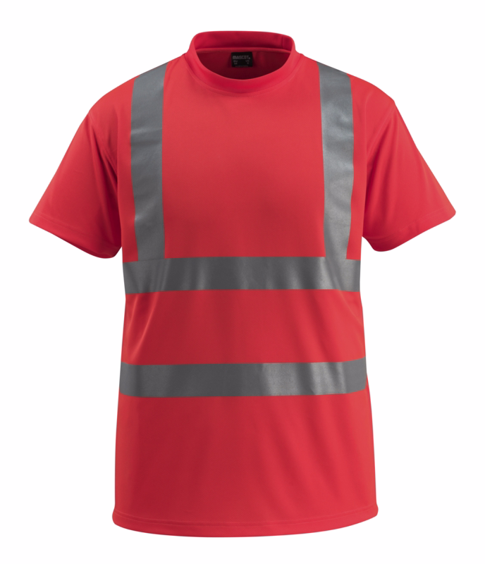 T-shirt Hi-vis 50592 rød, str. M
