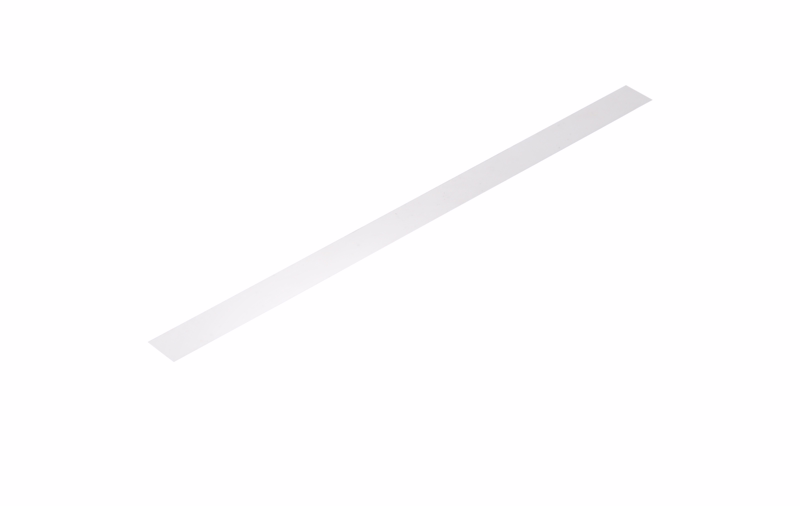 Klar acryl frontplade t/navn