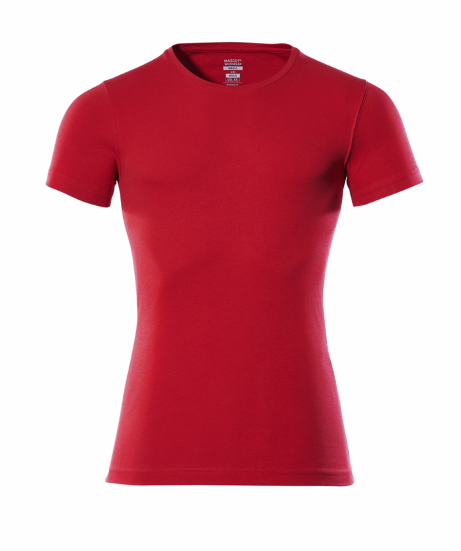 T-shirt 51585 signalrød, str. S