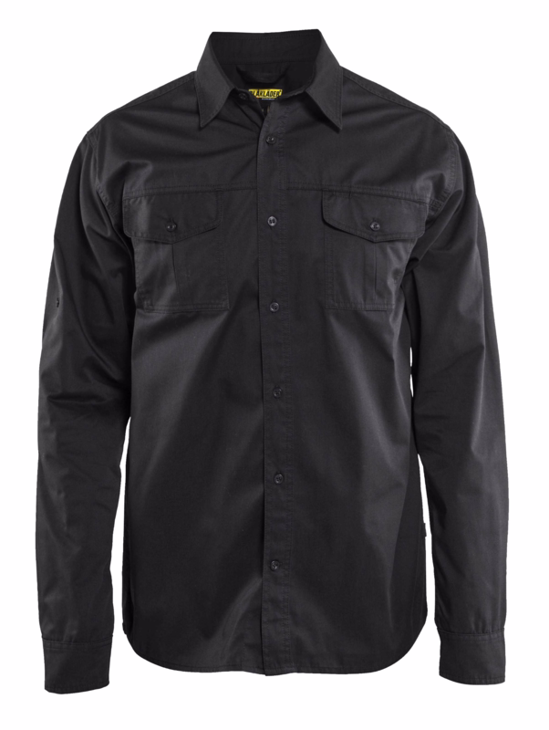 Skjorte Twill 3298 sort, str. L