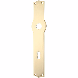 Langskilte mess 209x31x3mm Ø45mm L22 nøglehul cc72mm