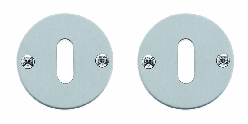 Nøgleskilte RS Ø50x2mm massiv cc38mm m/træskr 1115.04M