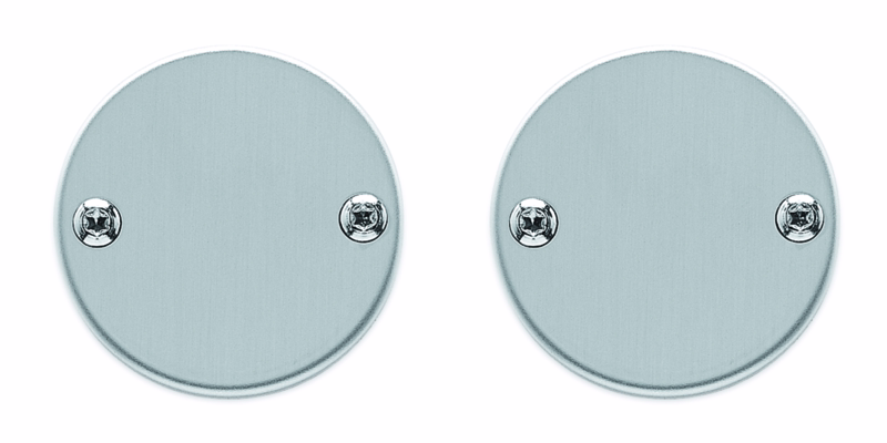 Blindskilte RS Ø50x2mm massiv m/træskr cc38mm 1115.05