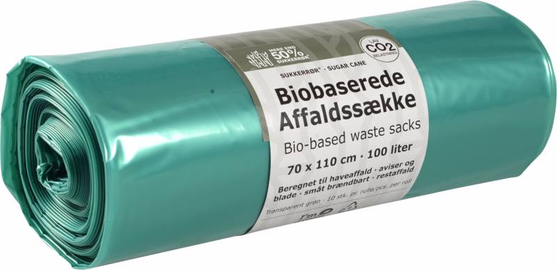 Affaldssæk Biobaseret 70x110 cm á 10 ruller