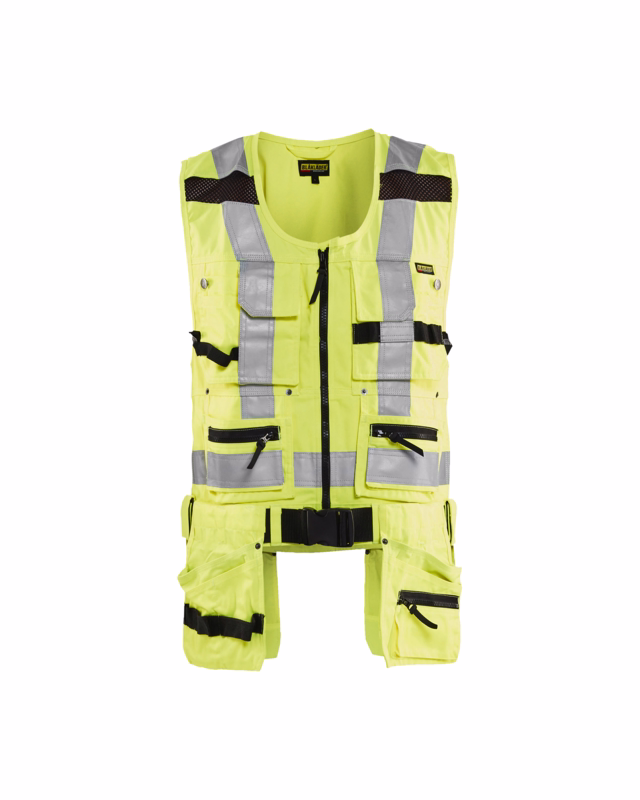 Arbejdsvest Hi-vis 3032 gul, str. 4XL