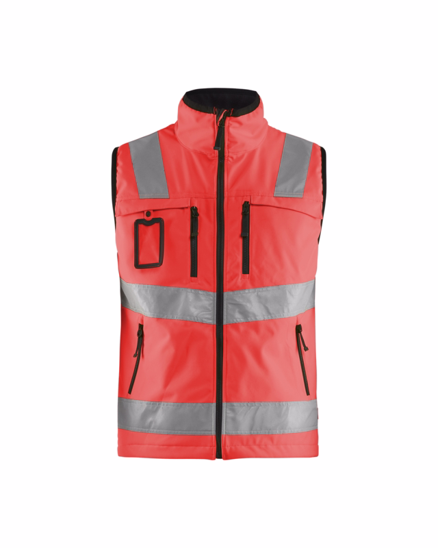 Softshell Vest Hi-vis 3049 rød, str. XL