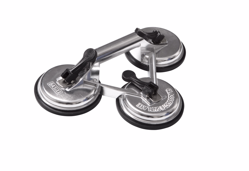 Glasløfter i alu 3 kop, maks 150 kg