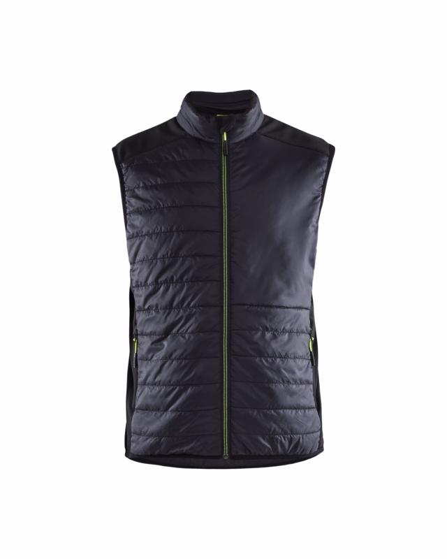 Vest 3863 sort/gul, str. L