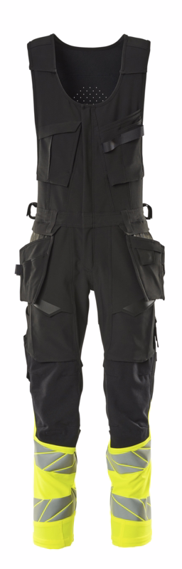 Helbuks Hi-vis 19169 sort/gul, str. 76C46