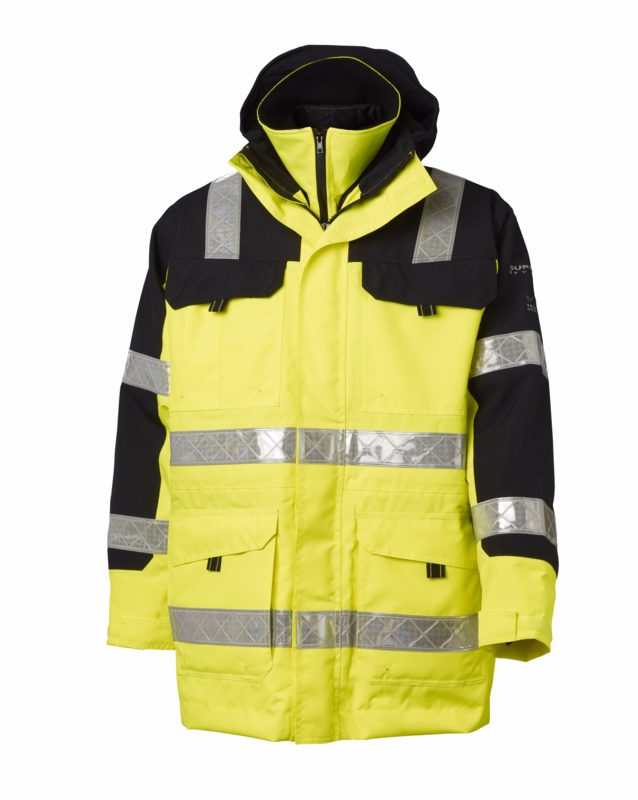 Vinterjakke Parka 112043 Hi-vis gul/sort, str. L
