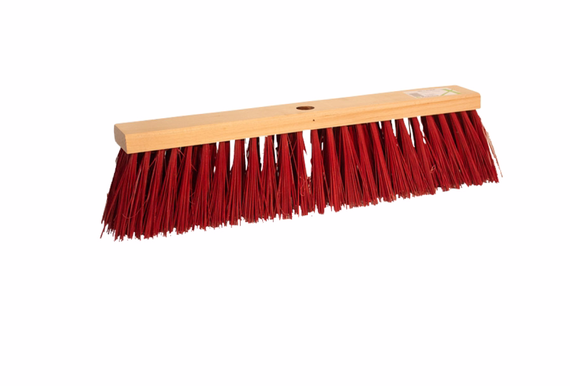 Gadekost u/skaft, røde hår, 19x5 rk. 