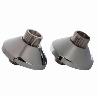 Monteringssæt krom til brusearmatur, á 2 stk