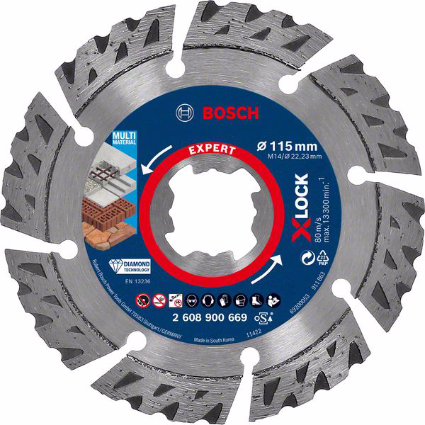 Diamantklinge X-LOCK Multi 125mm