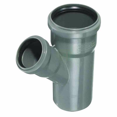 Grenrør 32x32x45 gr PP grå