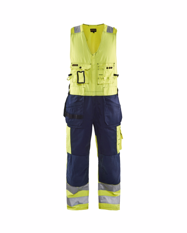 Helbuks Hi-vis 2653 gul/marineblå, str. C44