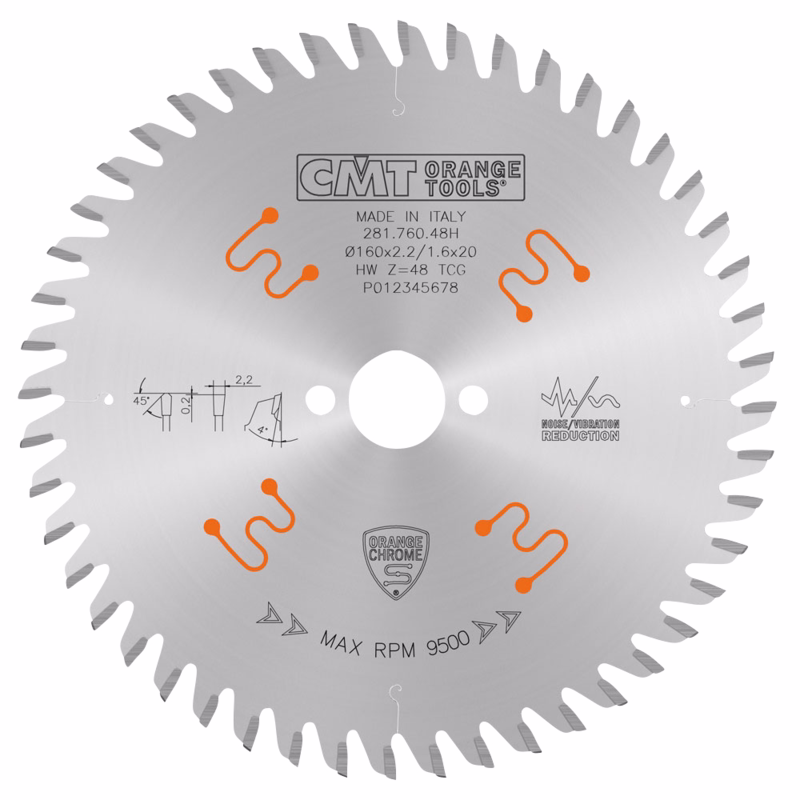 Rundsavklinge 160x2,2x20mm Z48 TF Chrom